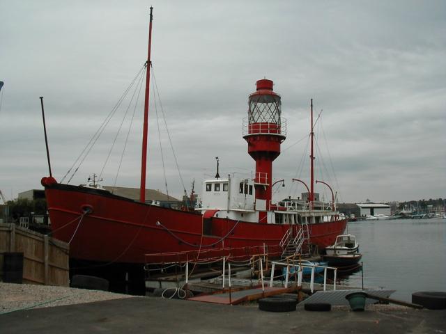 TS Orwell in dock