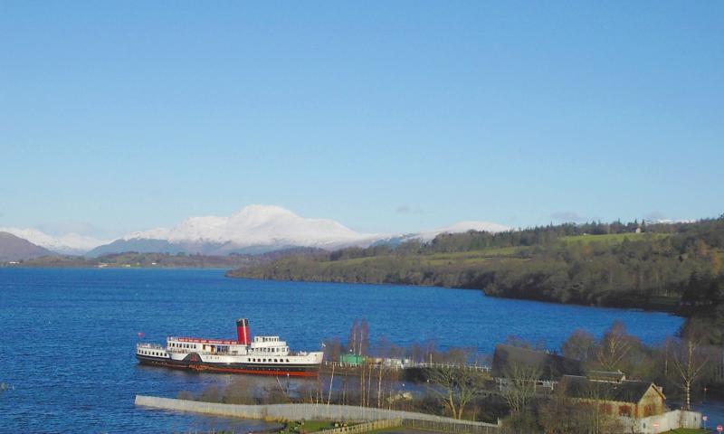 Aerial view of Maid of the Loch