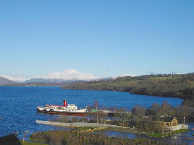 Aerial view of Maid of the Loch