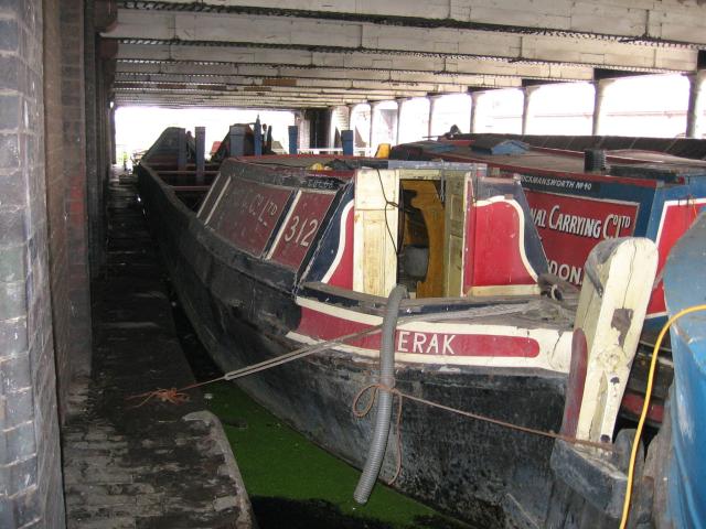 Merak alongside at Ellesmere Port - stern looking forwards