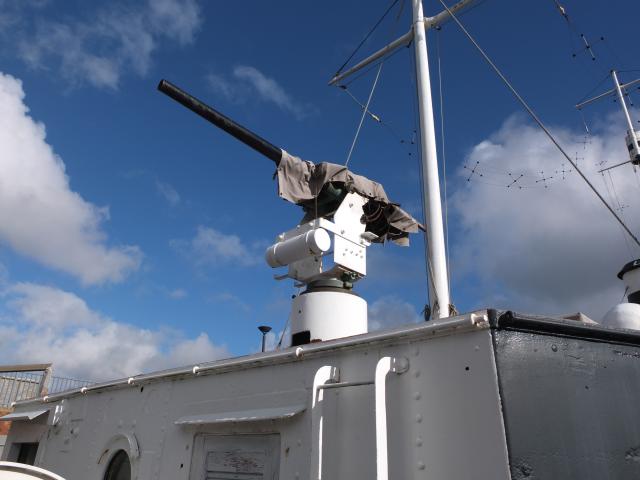 Gun view on deck, Feb 2014