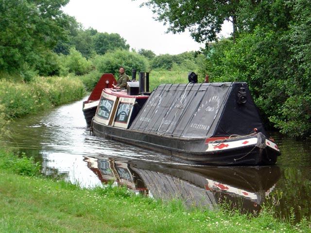 Monarch under way - bow looking aft