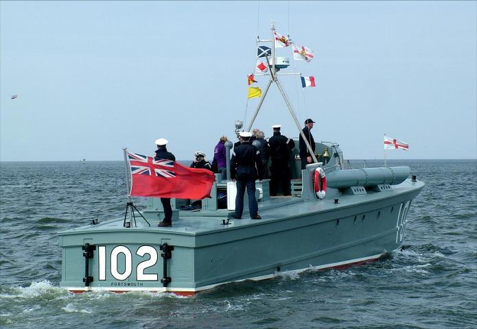 MTB102 sailing as part of the ADLS 70th anniversary fleet, May 2010