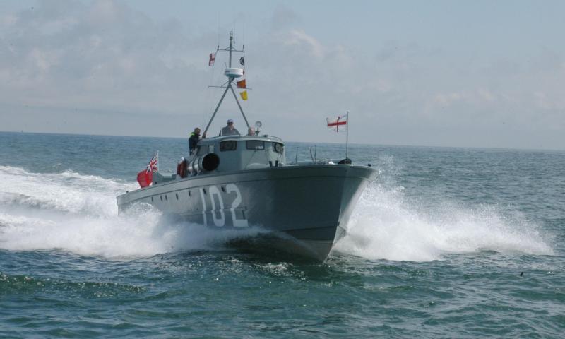 MTB 102, off Ramsgate, returning from the 2005 ADLS Return to Dunkirk