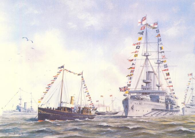 Vigilant at the Coronation Spithead Review 24 June 1911