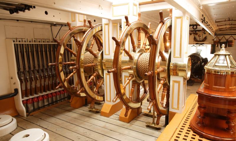 HMS Warrior - wheelhouse