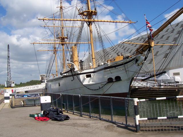 HMS GANNET - starboard side