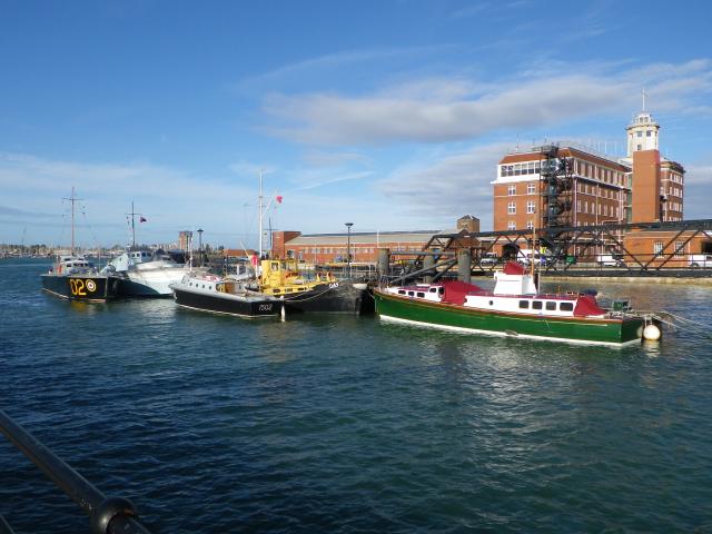 HSL 102 - just before she returned to water for sea trials