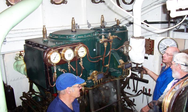 Portwey's engine room