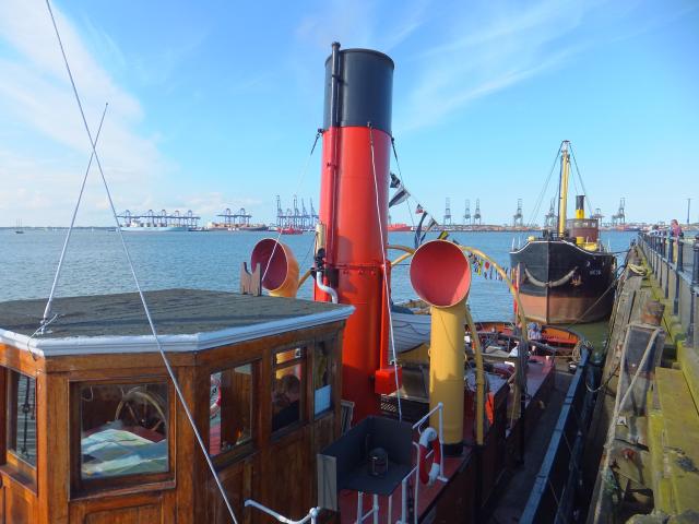 Photo Comp 2012 entry: S.T. Portwey & Vic 56 in the sun at Harwich awaiting the festival crowds.