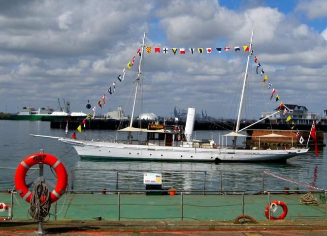 Amazon dressing ship at the Soton Maritime Festiva