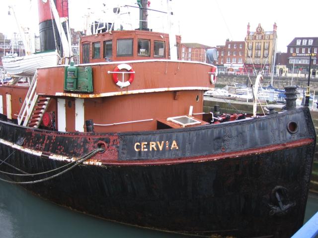 Cervia alongside in Ramsgate