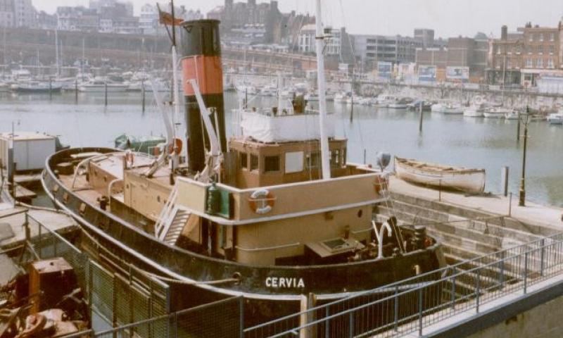 Cervia in dry dock