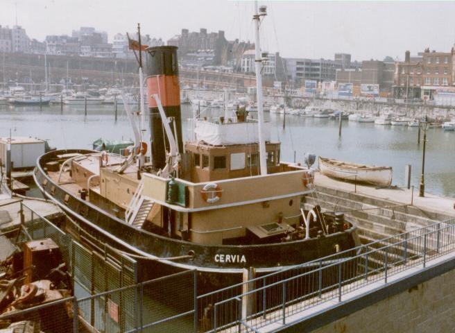 Cervia in dry dock