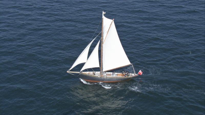 Olga under sail