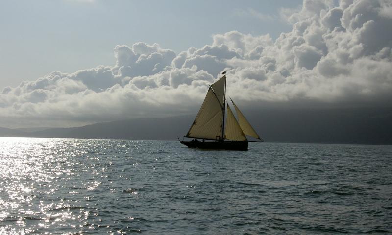 Under sail