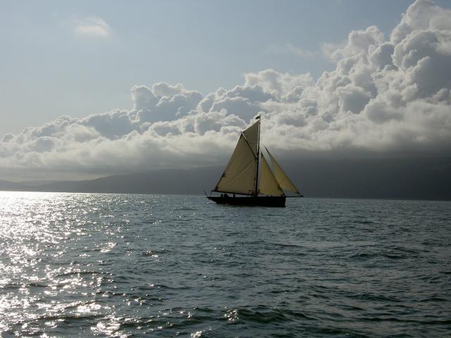 Under sail