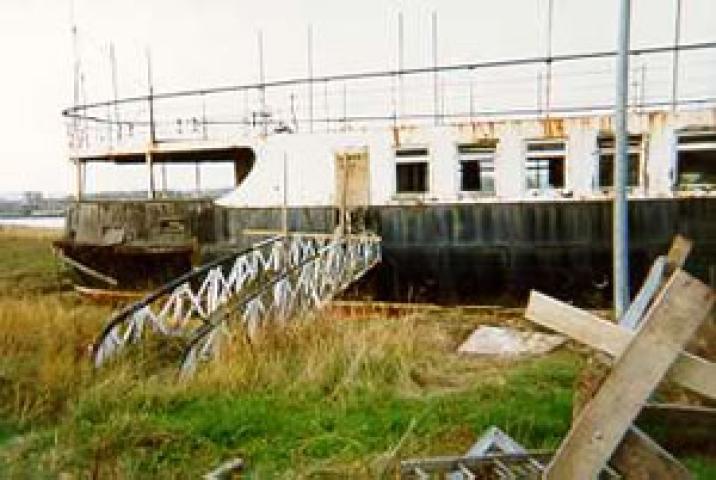 RYDE QUEEN - stern from starboard side.