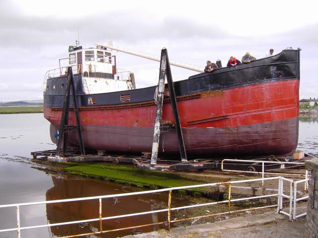 Spartan on slipway - starboard side