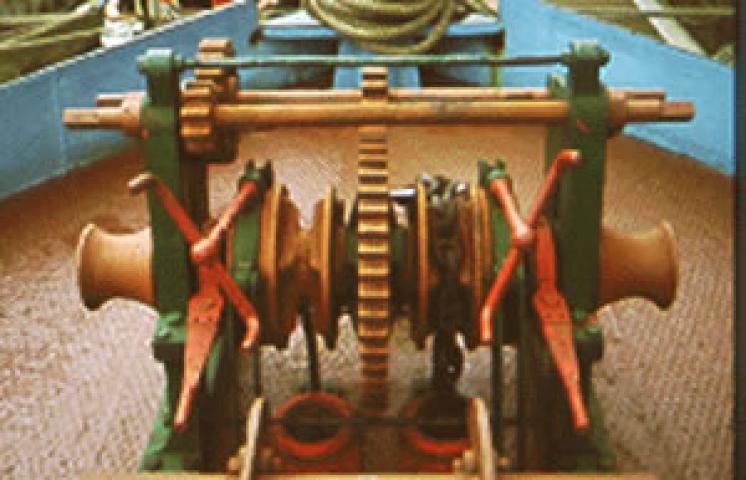 SABRINA 5 - forward deck winch.