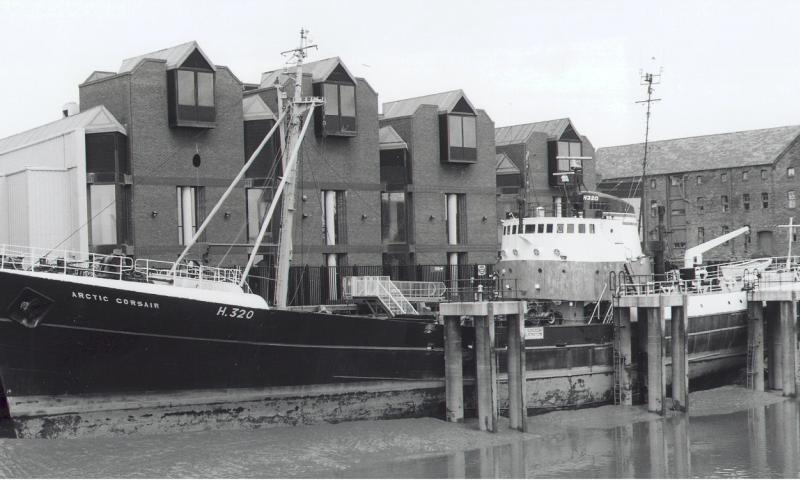 Artic Corsair - berthed in the River Hull alongside the jetty on the west bank