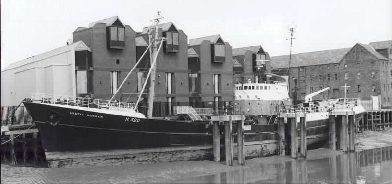 Artic Corsair - berthed in the River Hull alongside the jetty on the west bank