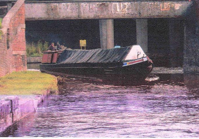 Ex-fellows Morton & Clayton Narrow Boat, CLEMATIS, at Preston Brook, August 2005.