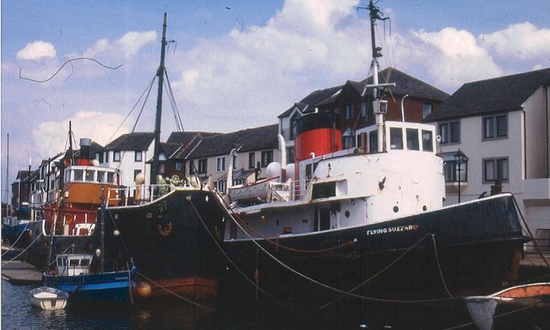 FLYING BUZZARD - open to visitors at Maryport. Starboard bow looking aft.