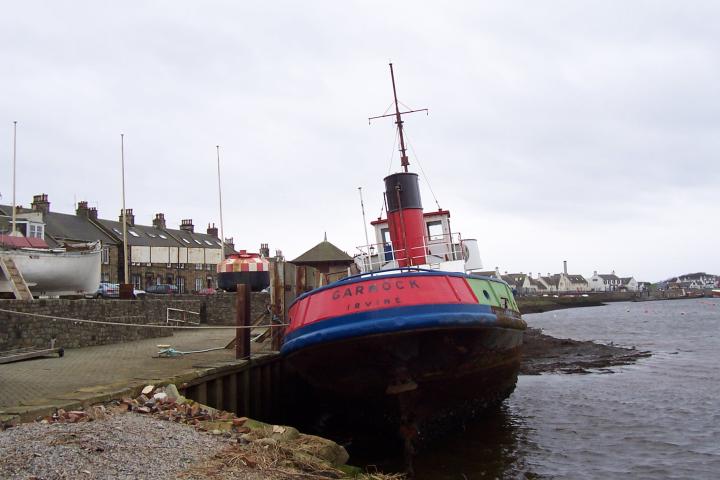 Garnock alongside - stern view