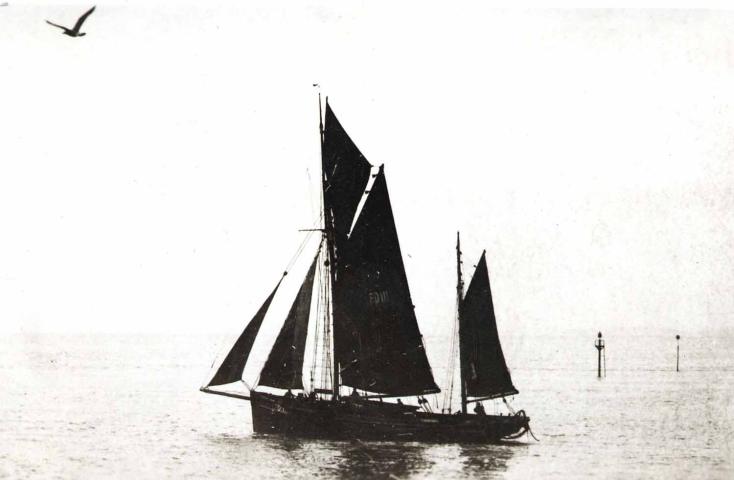 Harriet under sail