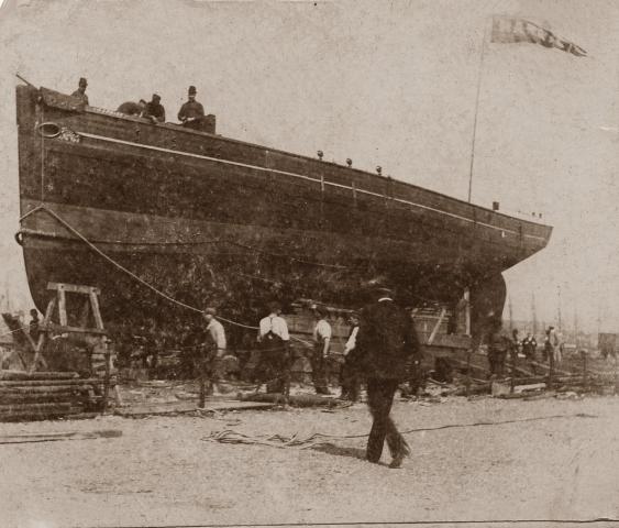 Harriet just before launching