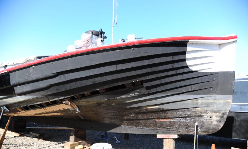 Maud during her refit in 2014