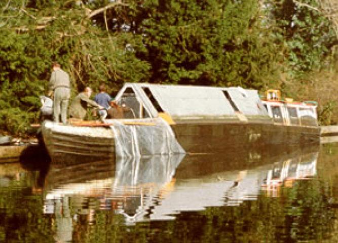 QUEEN - afloat again at Denham Deep, March 20th 1994. Port bow looking aft.