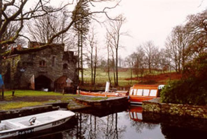 SHAMROCK - at Wray Castle Dock in 1993. Port side.