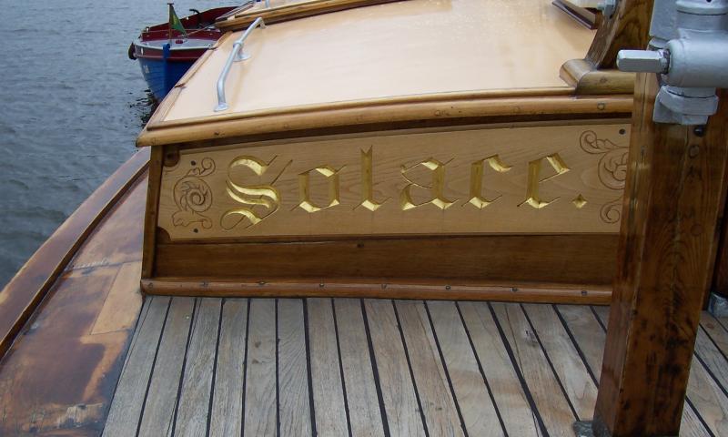 Solace - deck view looking aft