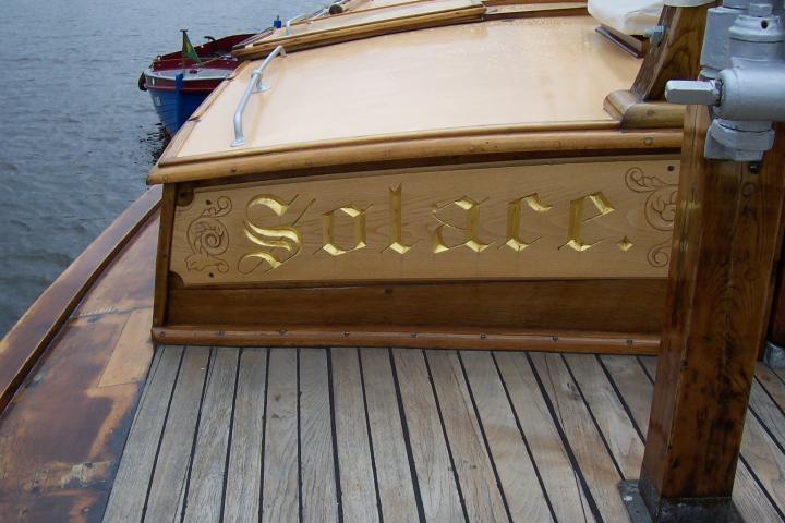 Solace - deck view looking aft