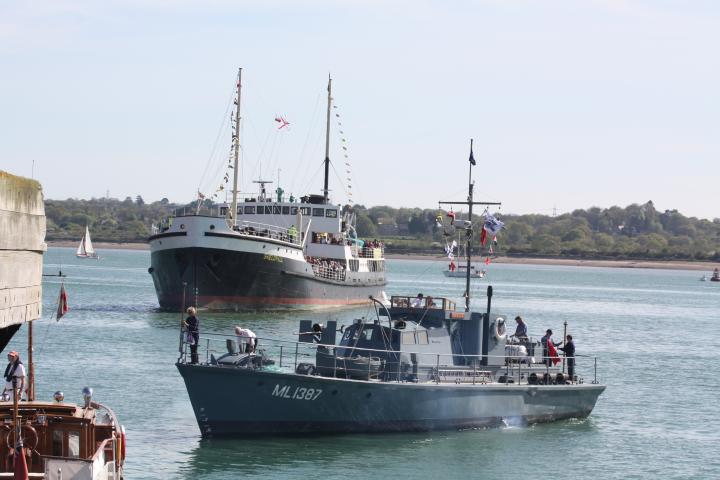 Medusa and Shieldhall - at Southampton Maritime Festival, May 2013