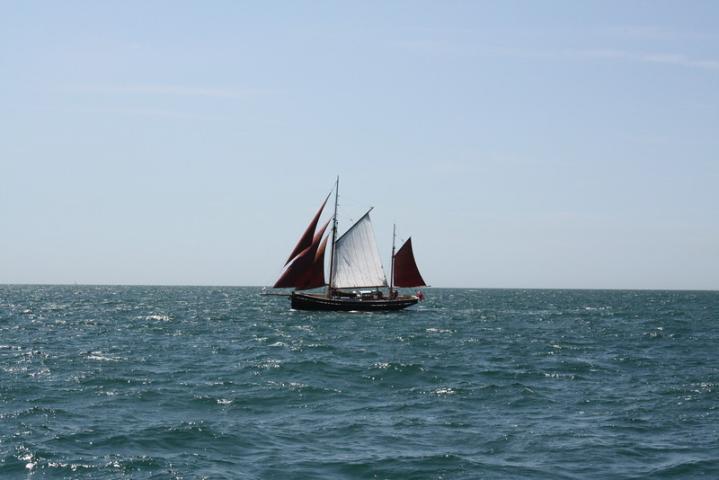 Our Lizzie on her way to Dunkirk commemorations, 2015