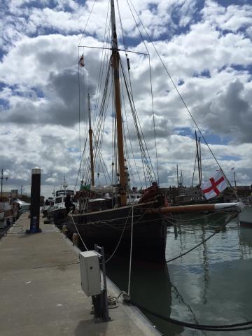 Our Lizzie moored