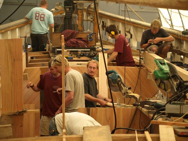 Spirit of Britannia in refit