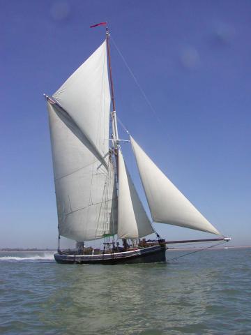 Saxonia under sail