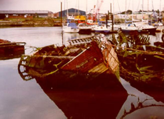 KATE - at Oulton Broad, bow looking aft