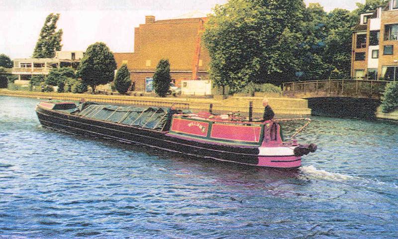 11th July 2001, Staines. Narrow Boat WILLIAM as rebuilt to drawings of sister boat, HENRY.