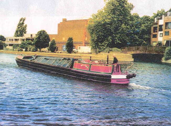 11th July 2001, Staines. Narrow Boat WILLIAM as rebuilt to drawings of sister boat, HENRY.