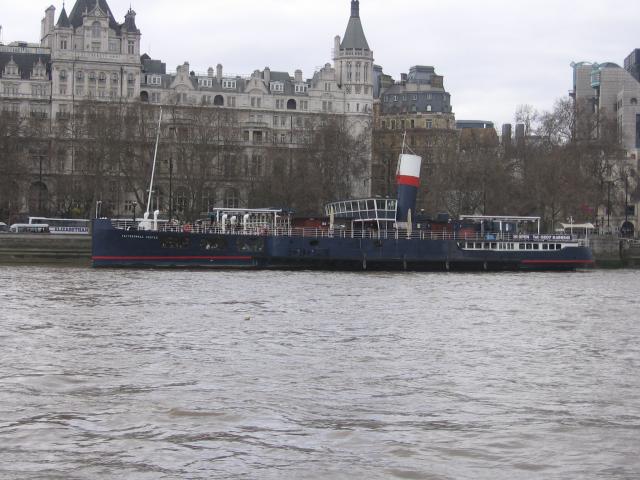 Port side view,  Thames Embankment