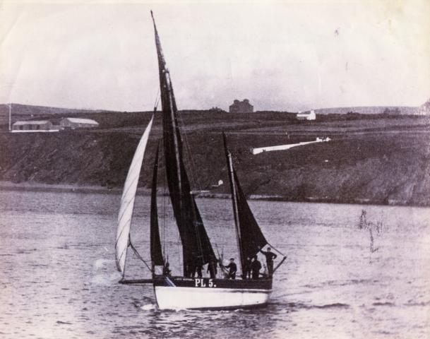 White Heather - print from her fishing days, date unknown