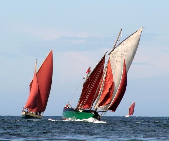 White Heather - under sail, Peel 2008