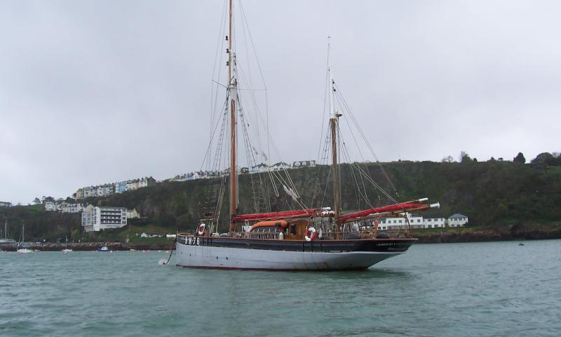 VIGILANCE - at anchor, port side