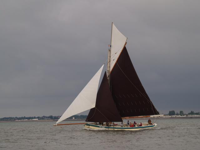 Alberta under sail - port side.