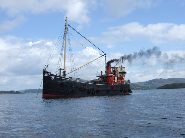 Photo Comp 2012 entry: VIC 32 - at anchor near Isle of Luing